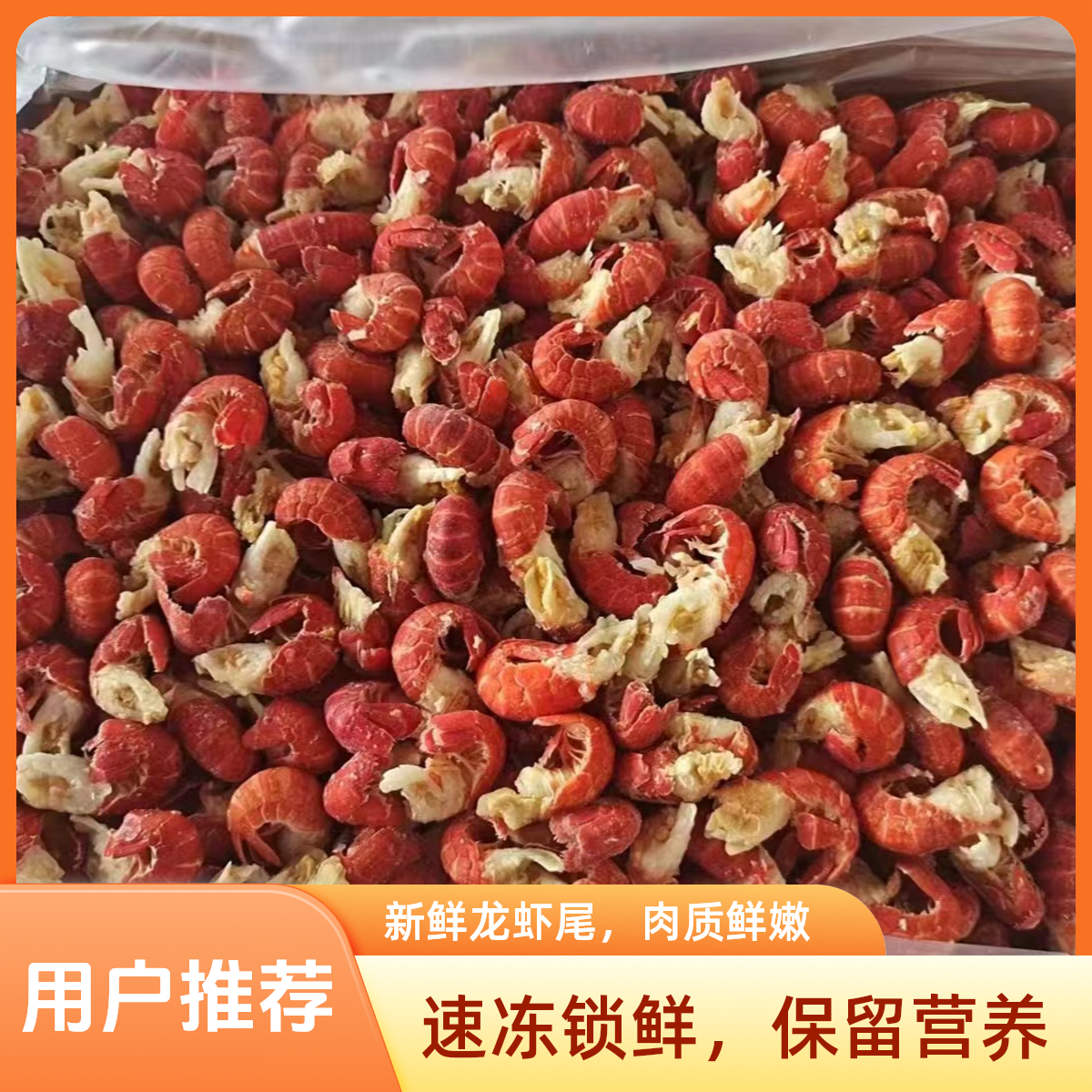 X2025新鲜活虾现剥肉质饱满中号无冰衣液氮速冻龙虾尾