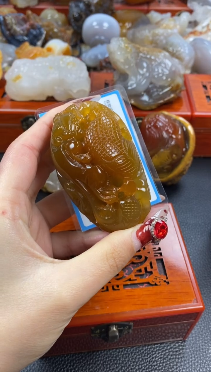 【闪购商品】玛瑙/玉髓手把未镶嵌1