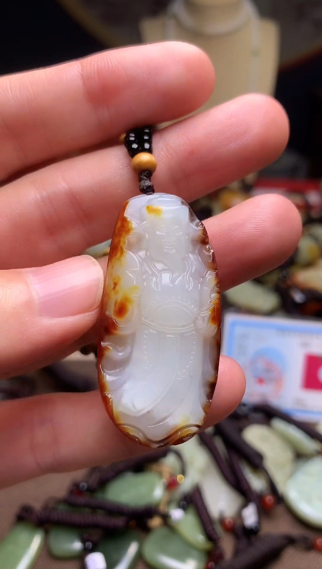 颈饰未镶嵌和田玉新疆料青海料清水和田玉吊坠