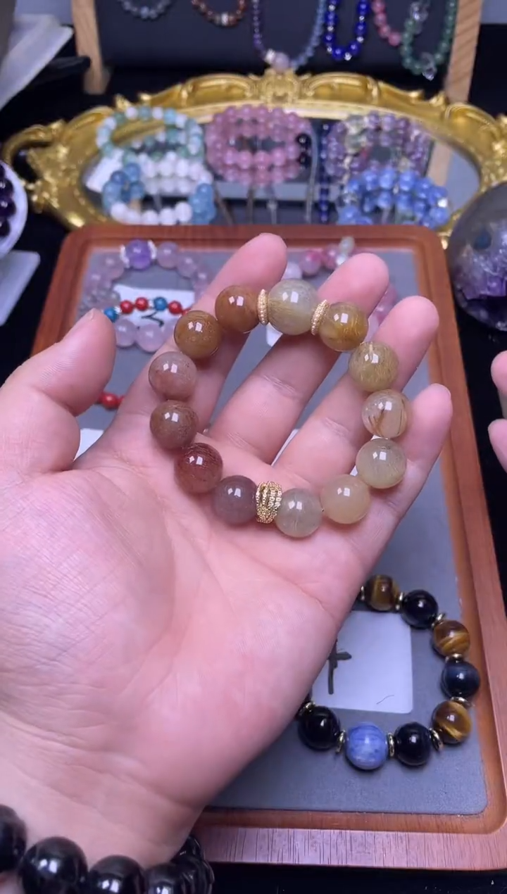 未镶嵌手链水晶L****本彩发晶