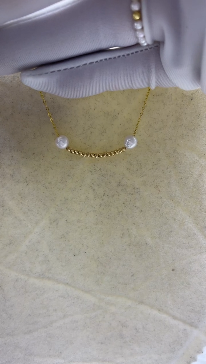 【闪购商品】淡水珍珠G001218K金镶嵌G0012