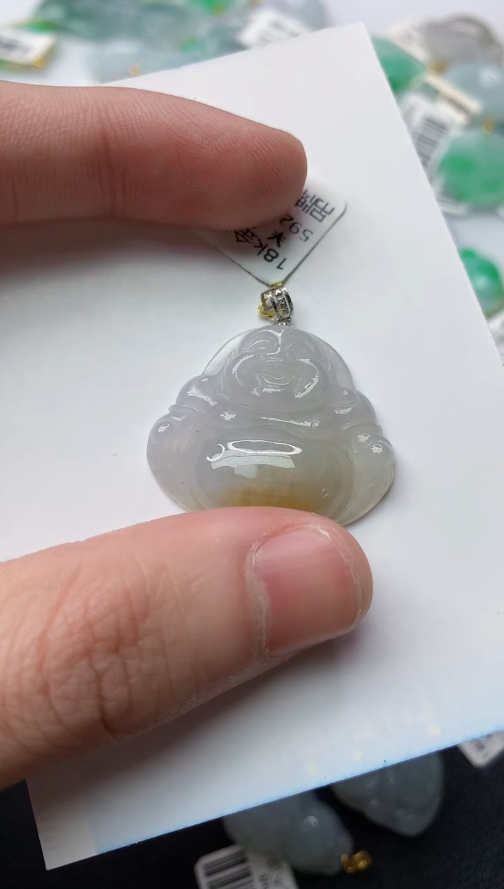 【闪购商品】翡翠颈饰18K金镶嵌78..........