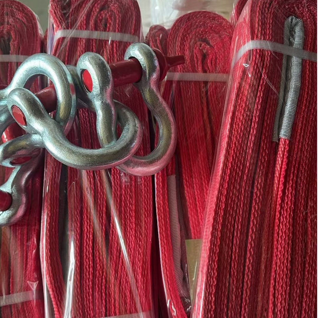 吊装带5吨6米（7.5宽度）红色3层4条+4个4.75吨卸扣