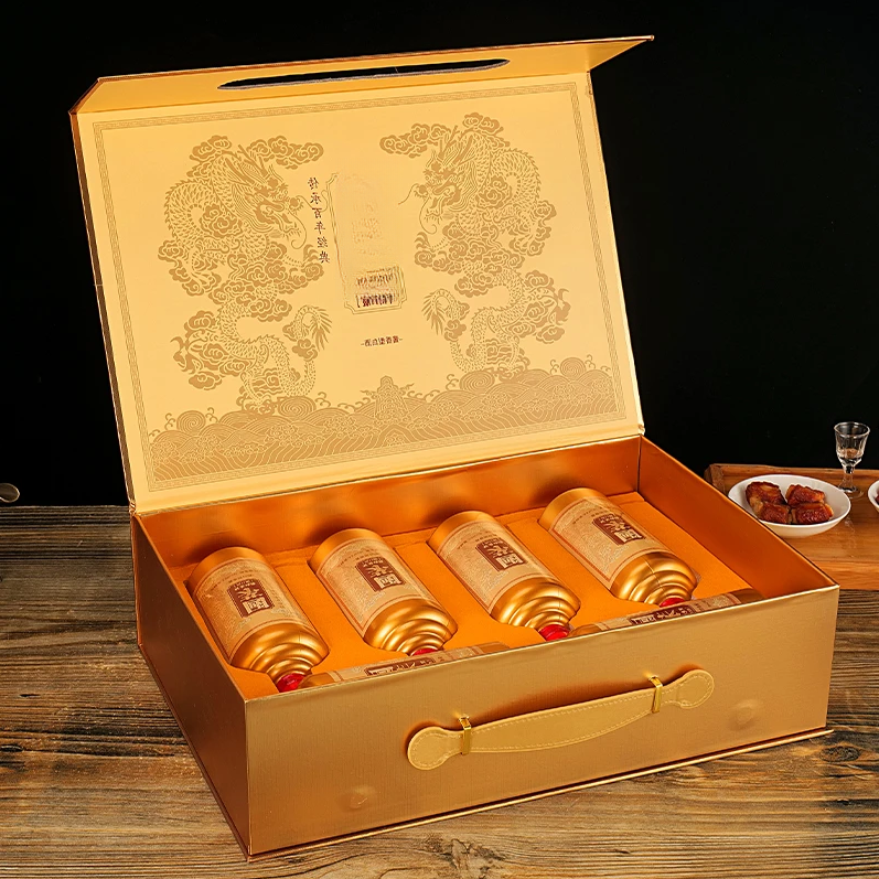 仁平双龙戏珠白酒酱香型53度500ml*6瓶53%Vol