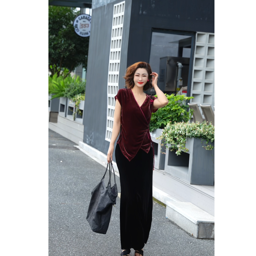 【渣渣专属半裙】 设计师款精品时尚松紧高腰修身显瘦减龄半裙TT036