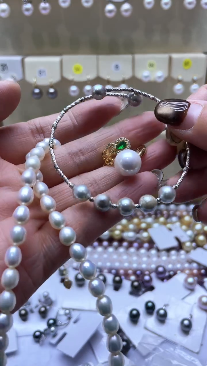 【闪购商品】淡水珍珠耳饰未镶嵌2