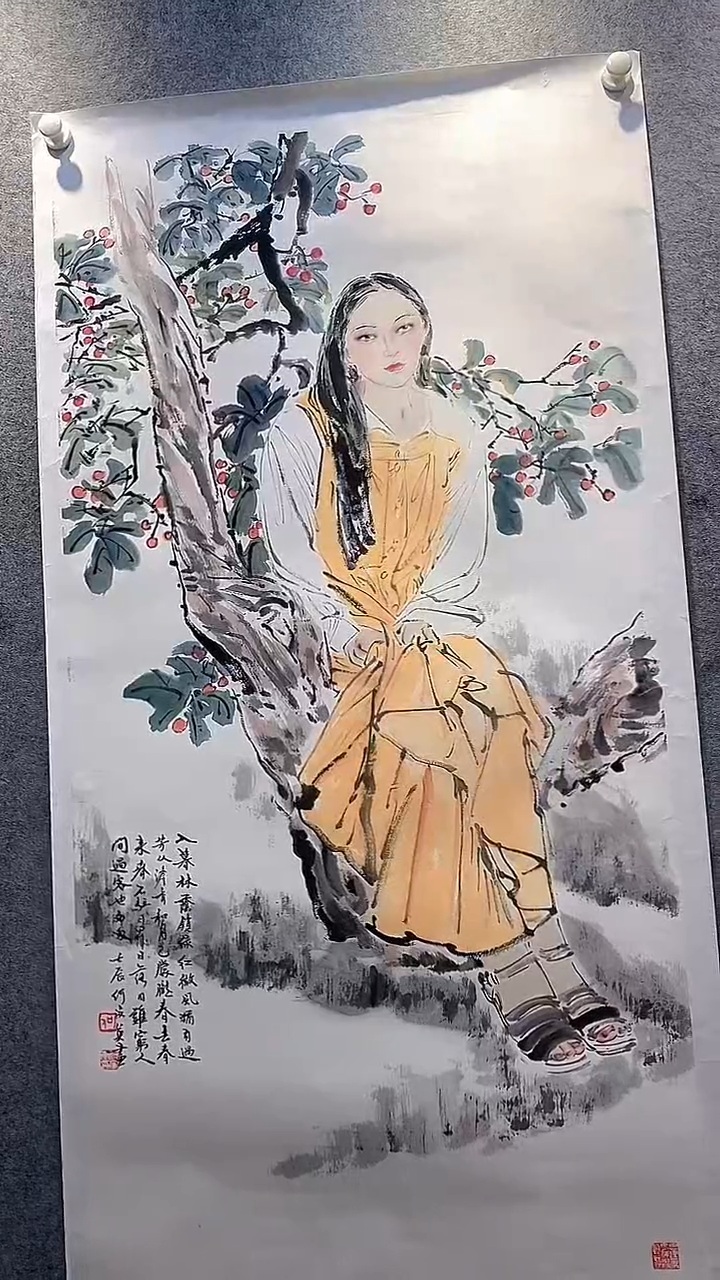 国画何老师精品国画一副