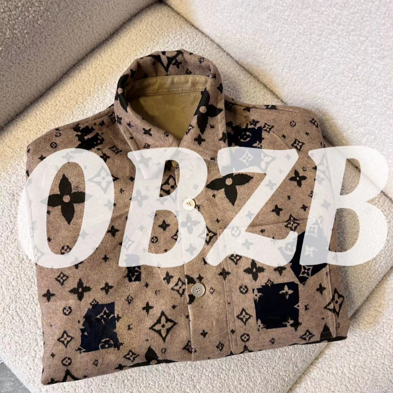 【L图案翻领外套】外套修身新款宽松舒适百搭休闲时尚洋气1041