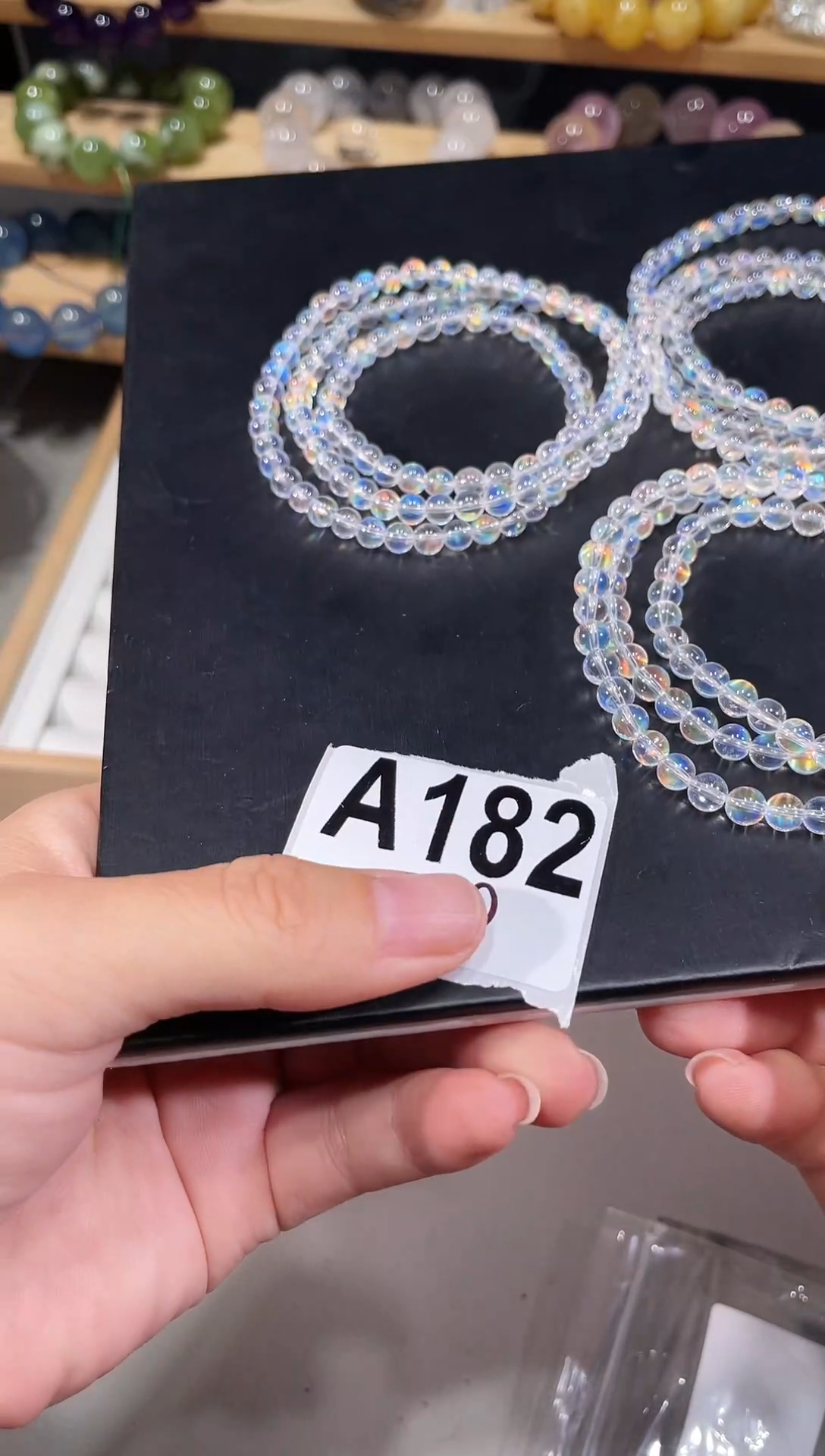 未镶嵌手链长石A182蓝月光多圈手链4+多样性发一