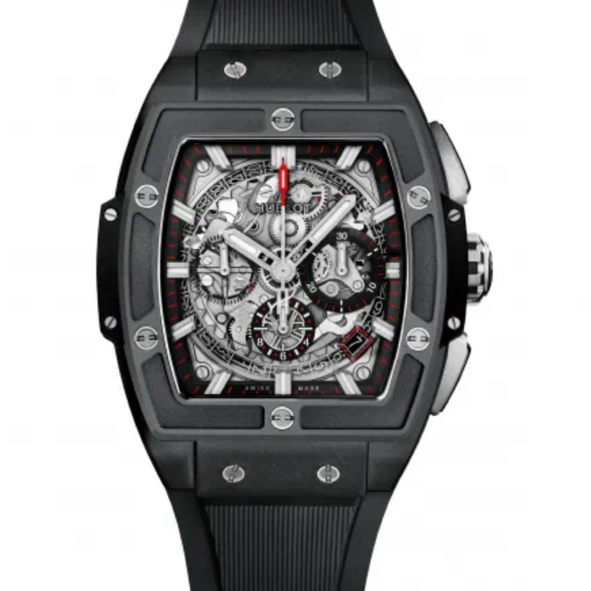 95新 Hublot/宇舶表 酒桶641/黑陶瓷/20年全套/42表径/自动机械