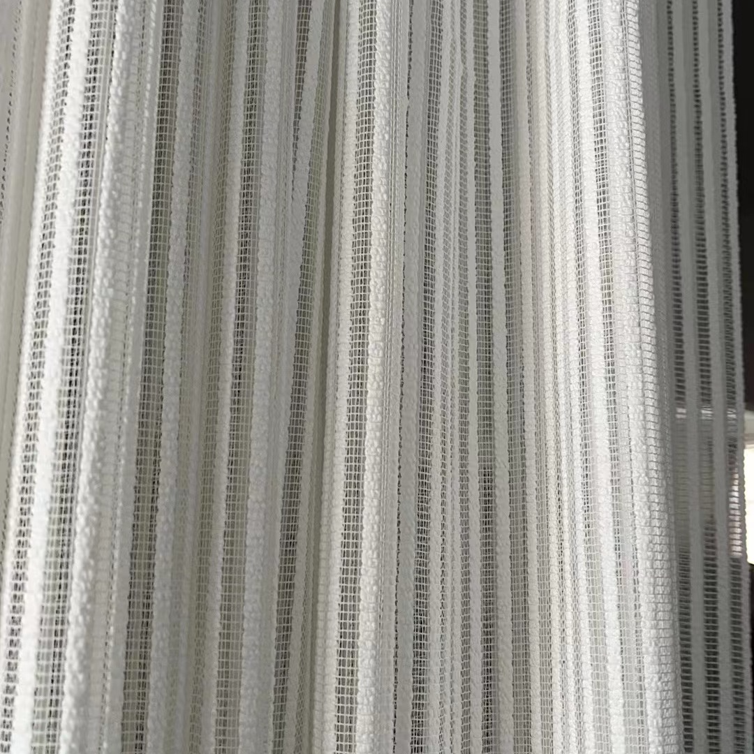 日式极简风，客厅单层窗纱白色镂空纱窗帘白纱透光窗帘纱帘