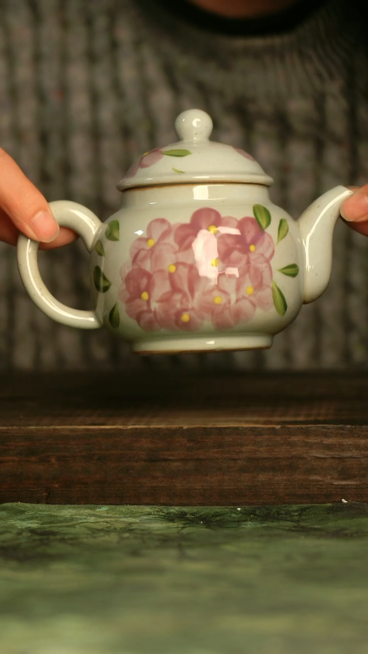 瓷器青诗集手工手绘瓷器