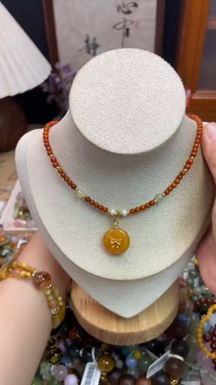 未镶嵌琥珀项链321