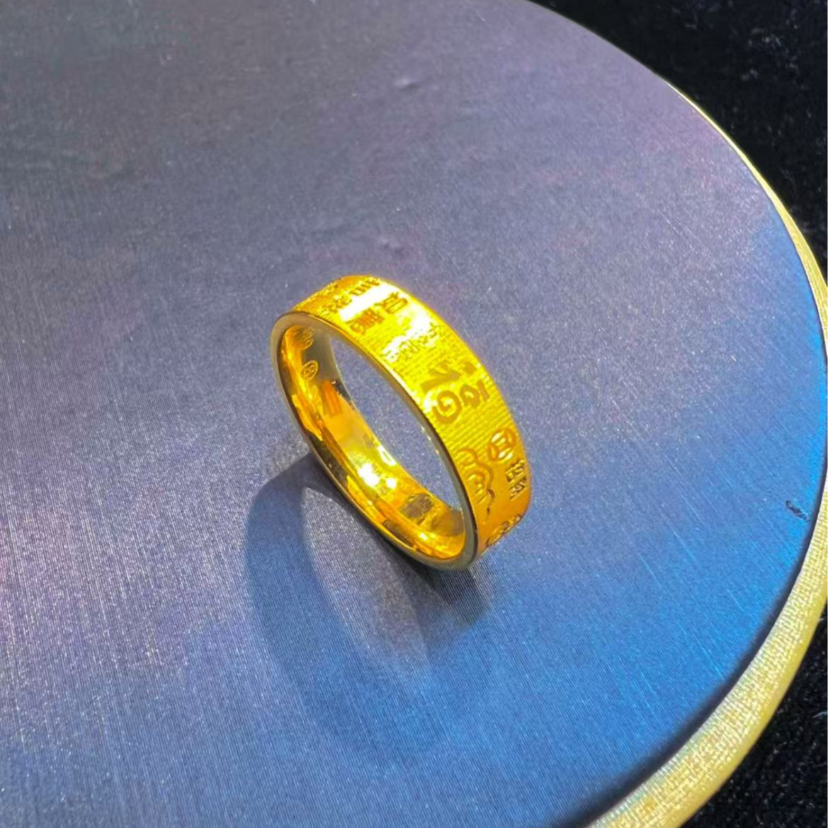 合金戒指 吉言拉丝精工戒指