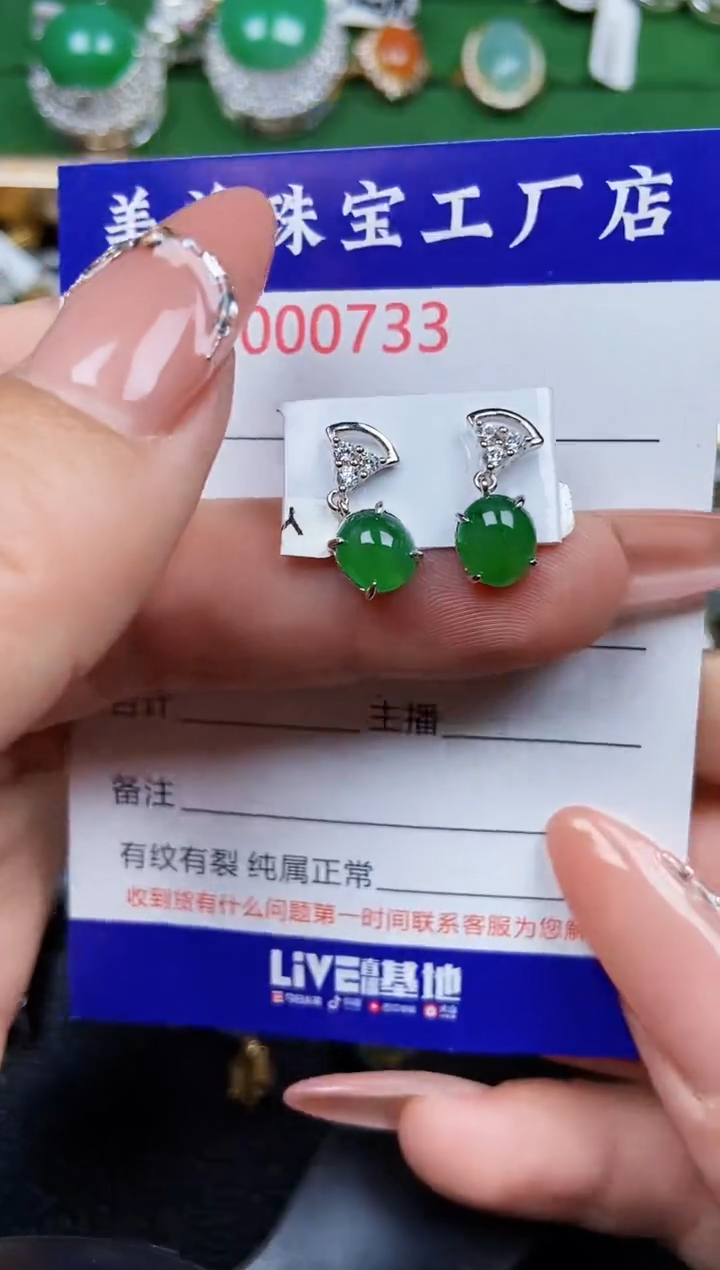 【闪购商品】翡翠颈饰银S925镶嵌0733