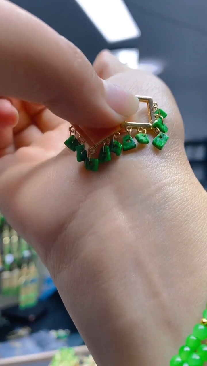 【闪购商品】翡翠耳饰合金0406翡翠耳包