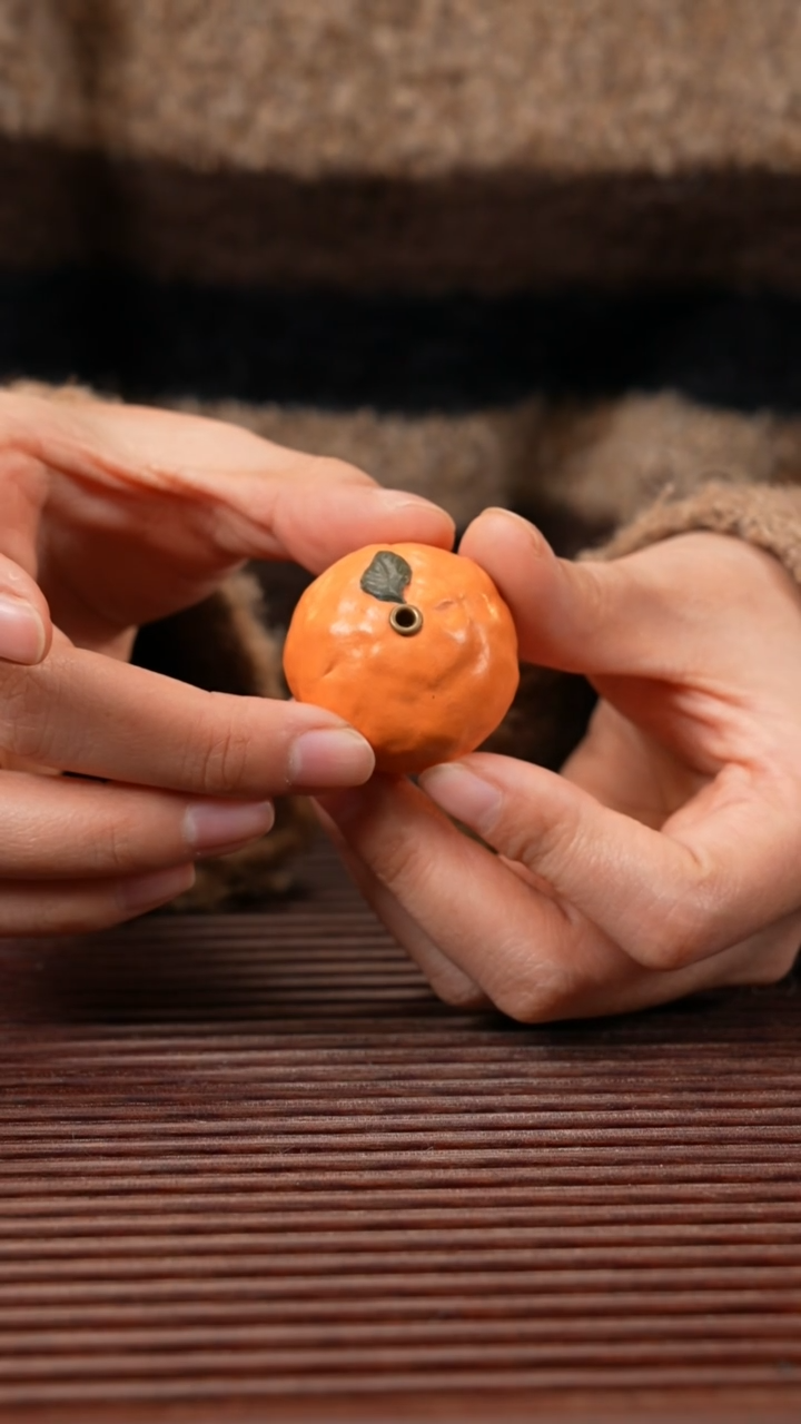 【闪购商品】紫砂茶宠小橘子 香插