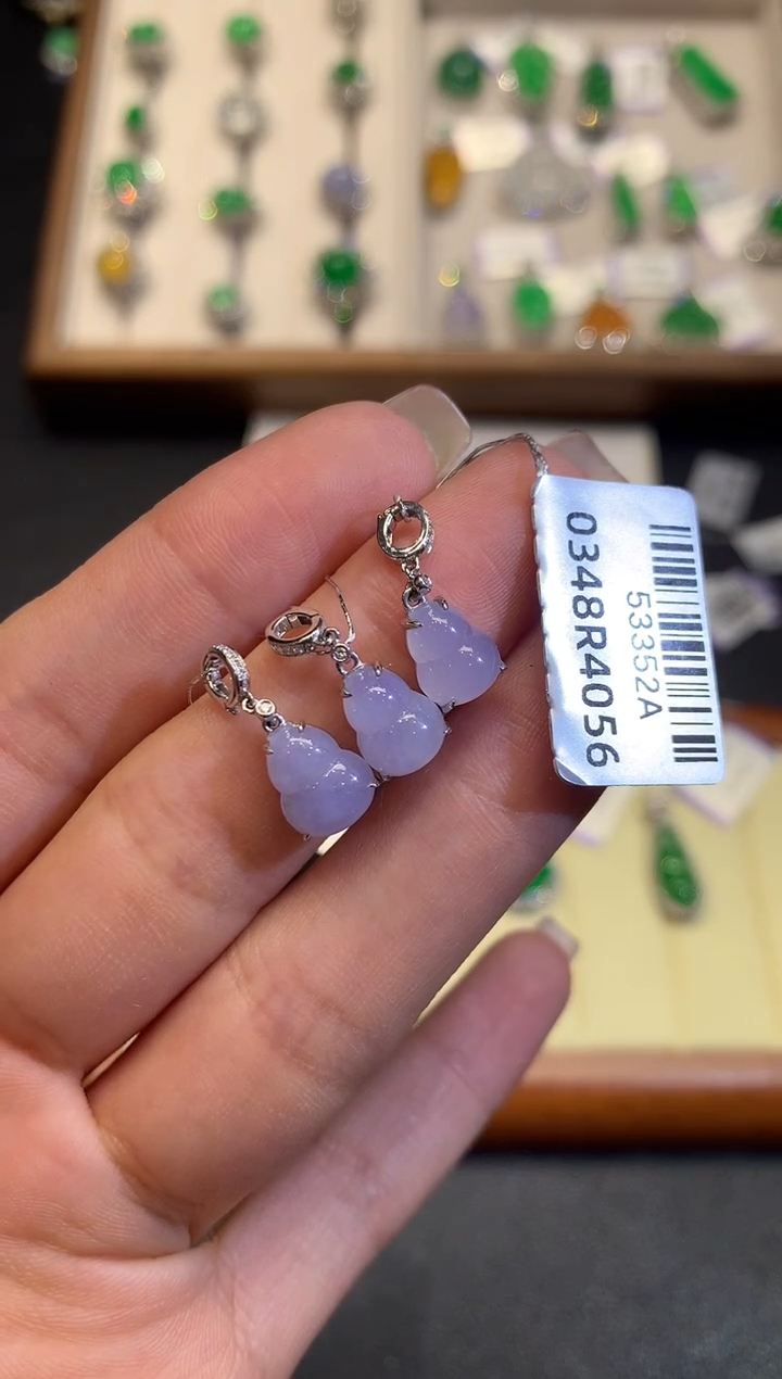 翡翠18K金镶嵌吊坠(不含链)SF多样性发其一