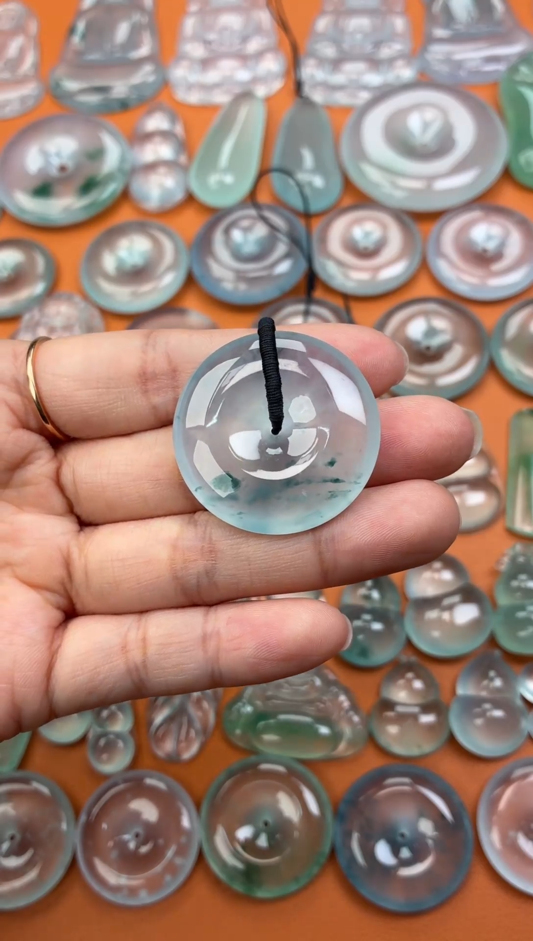 吊坠(不含链)未镶嵌翡翠36 平安扣 32.6 6.9