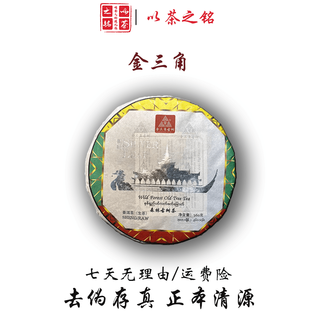 【以茶之铭】600年高杆古树生茶·金三角360g生茶·带茶样·拆封不退