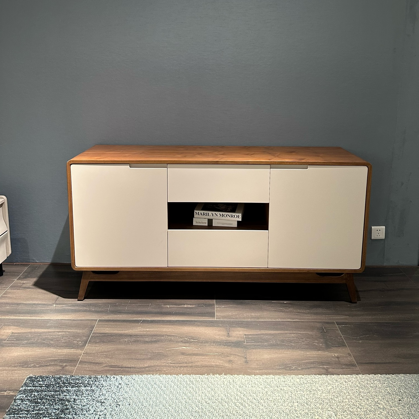 【包邮】嘉达美系列实木板材餐边柜1600×450×810H