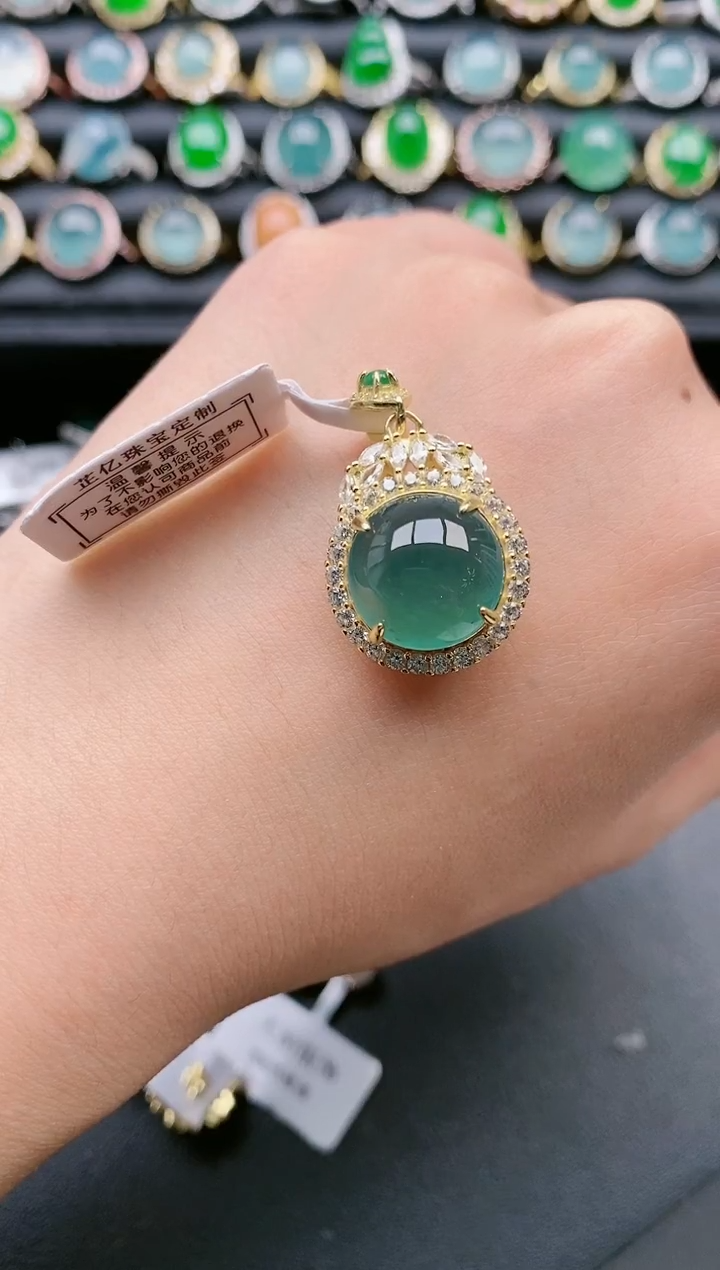 【闪购商品】翡翠戒指银S925镶嵌1111111