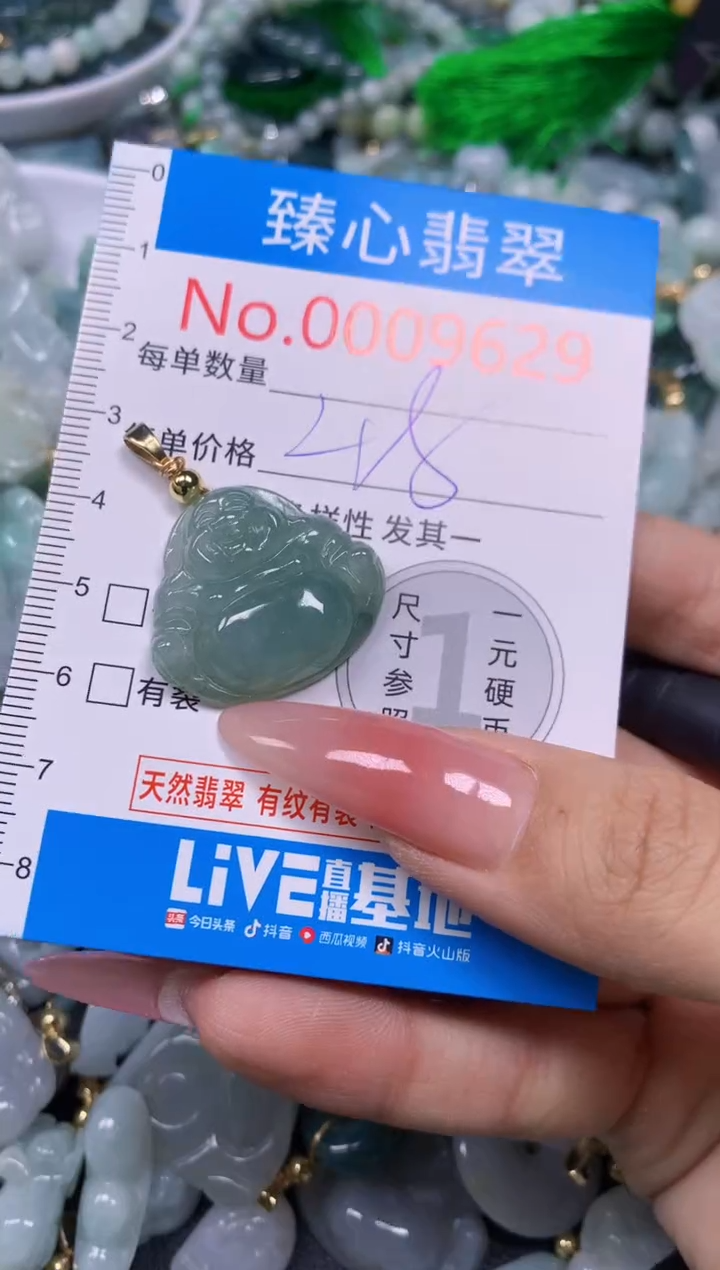 【闪购商品】翡翠颈饰未镶嵌含绳0009629