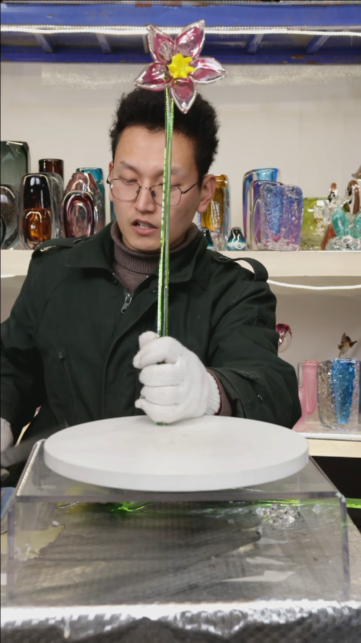 【闪购商品】琉璃【幻彩】高50精品琉璃正常手工痕