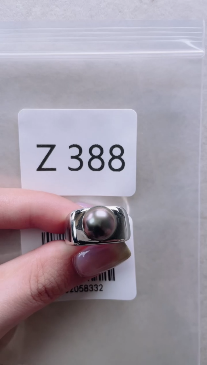 【闪购商品】海水珍珠戒指银S925镶嵌Z388