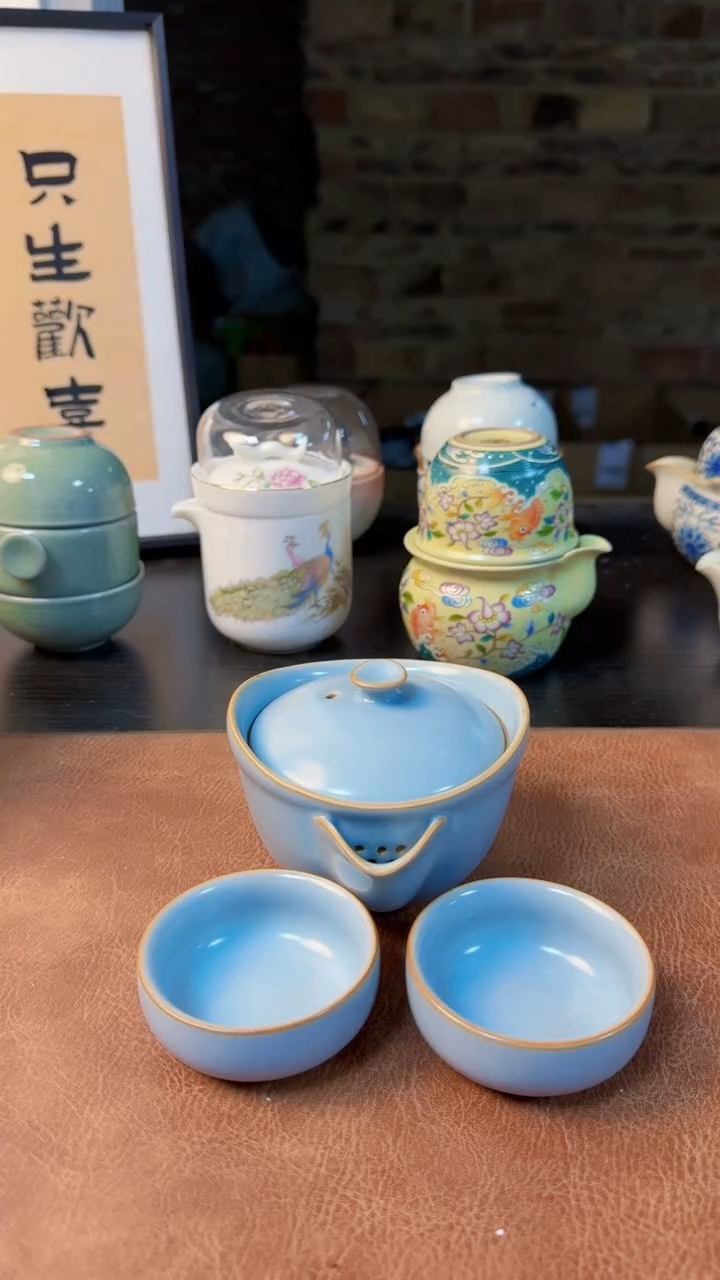 【闪购商品】杯德化白瓷，快客茶具