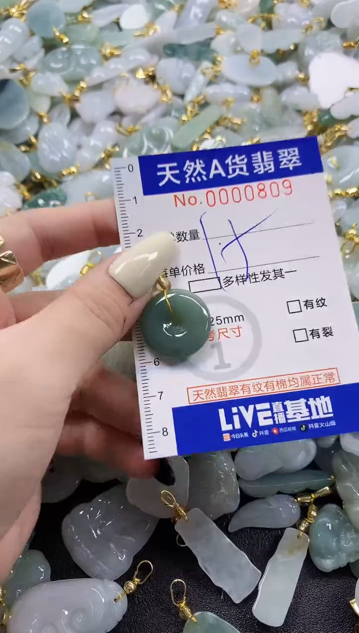 颈饰未镶嵌翡翠天然A货翡翠