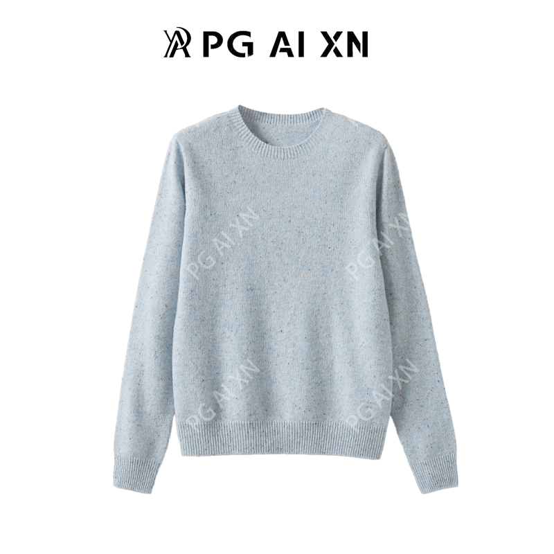 一线成衣点子纱100%绵羊毛圆领 PGXN 2911
