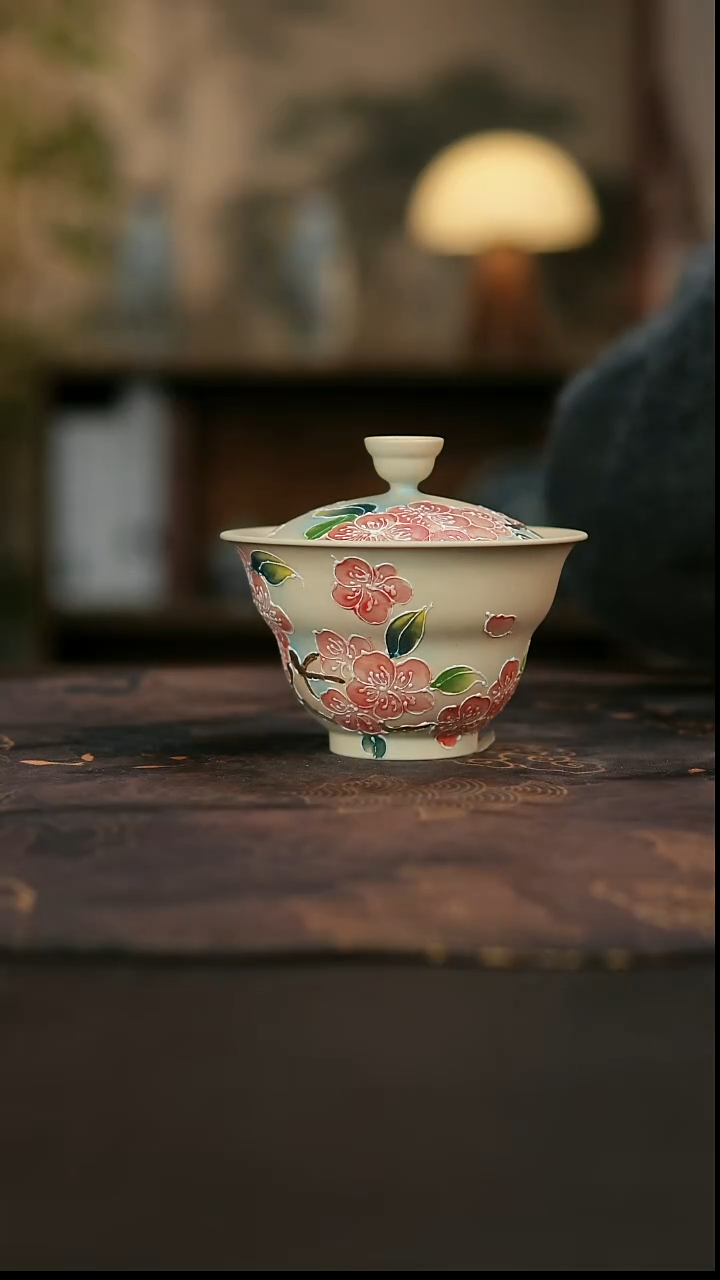 景德镇陶瓷杯碗柴烧多人