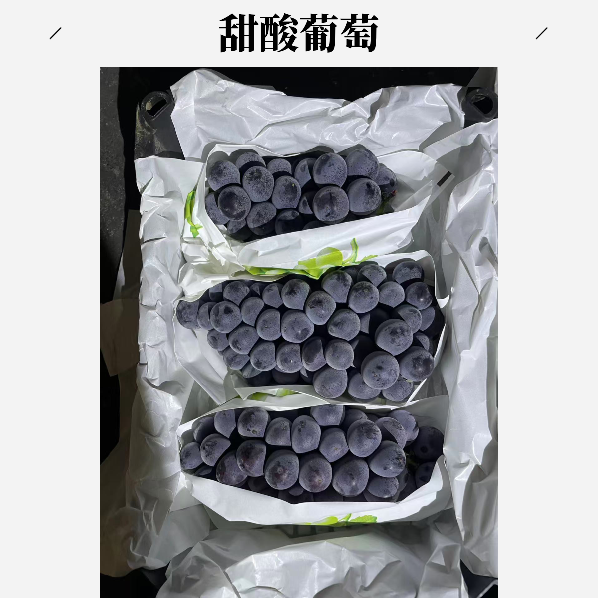 胶箱甜酸巨峰葡萄【约5斤】【图片仅供参考，每天不同牌子】