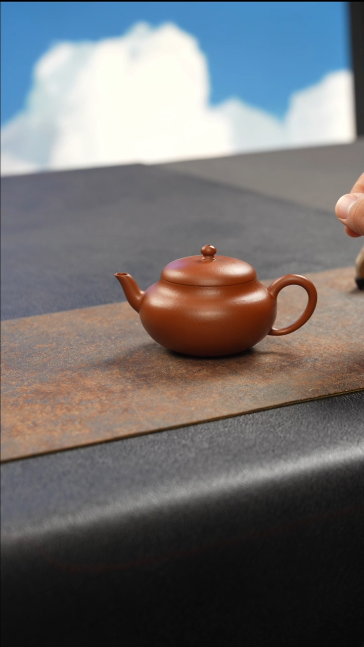 茶壶紫砂缘聚 朱泥