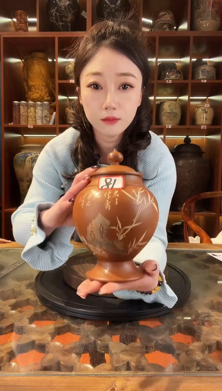 【闪购商品】缸云南建水紫陶复烧小茶罐@81