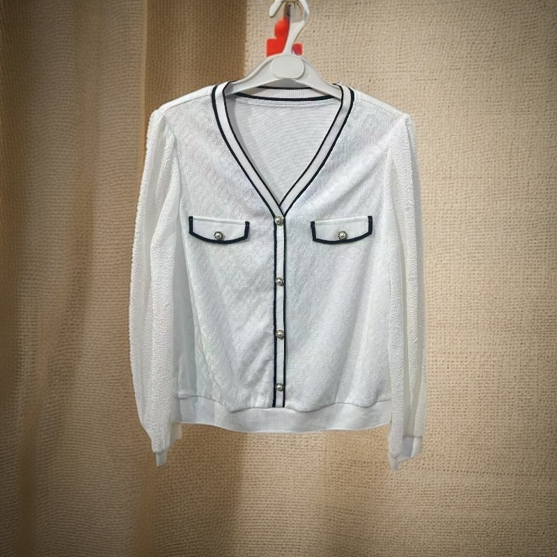 H2594 【微瑕】新款针织衫秋季女装小香风开衫时尚洋气长袖上衣L3