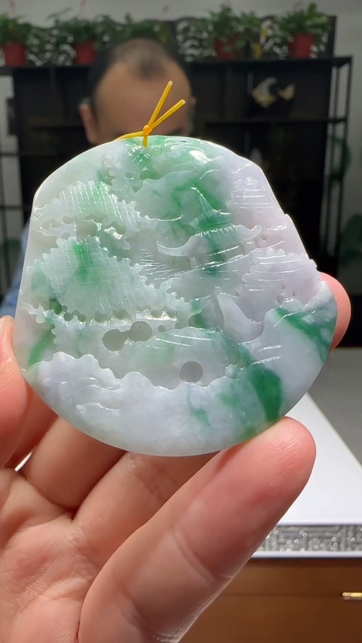 【闪购商品】翡翠颈饰未镶嵌天然翡翠A货吊坠