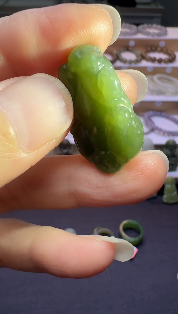 颈饰未镶嵌和田玉313号链接有包容