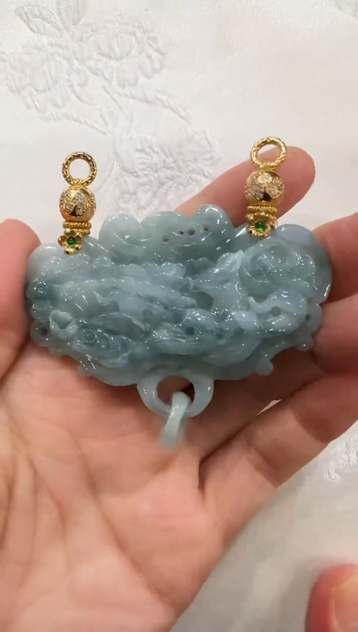 颈饰未镶嵌翡翠国风