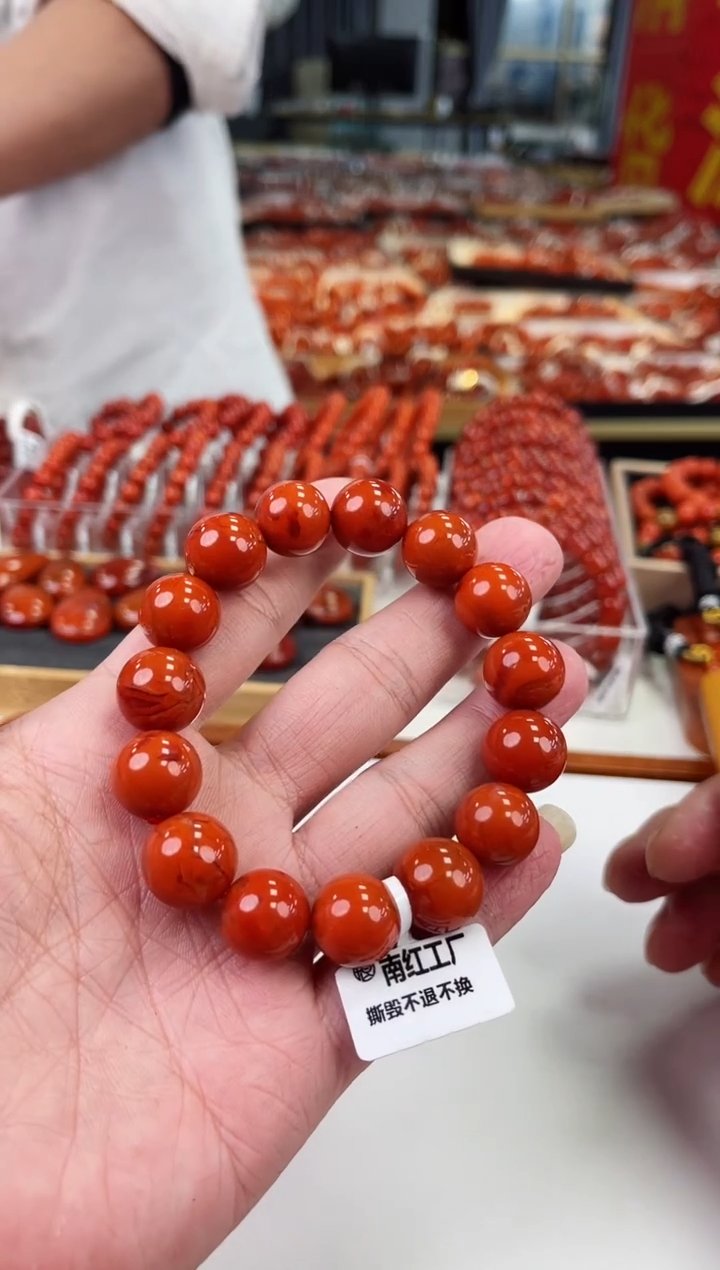【闪购商品】南红玛瑙瓦西手串14+未镶嵌一个/条