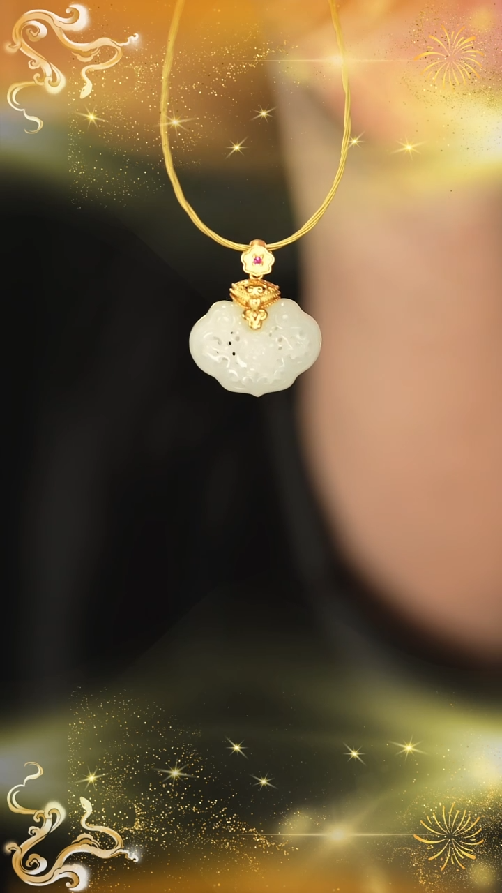 【闪购商品】和田玉吊坠(赠链)银S925镶嵌新款