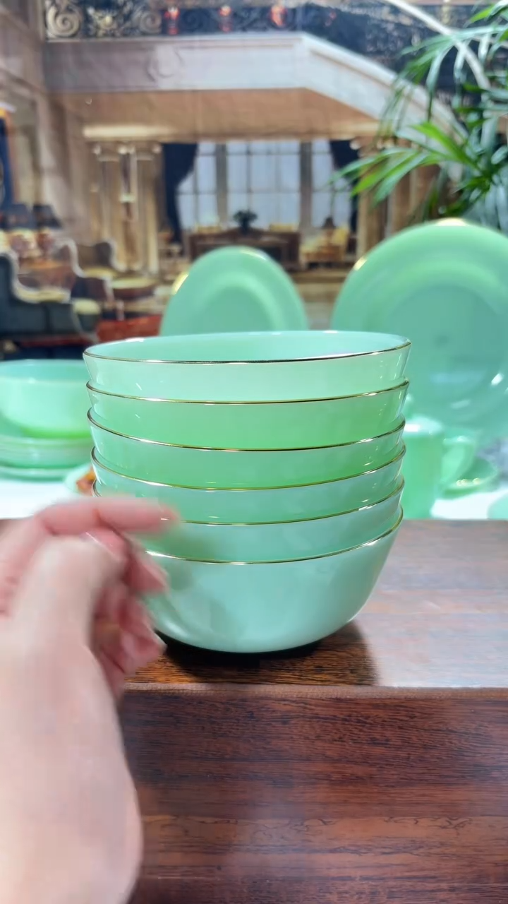 【闪购商品】...5.5英寸玉瓷碗6个口径13.8厘米 