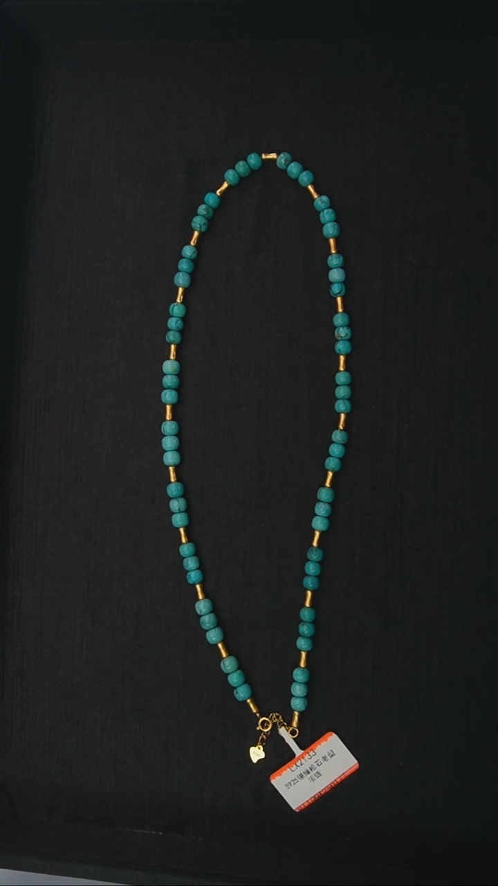 【闪购商品】绿松石项链银S925镶嵌发货一件6m