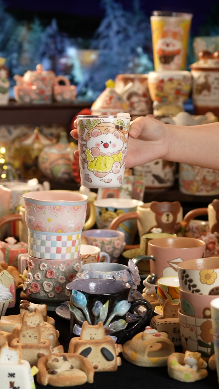 其他陶景德镇釉下彩手绘设计师款陶瓷