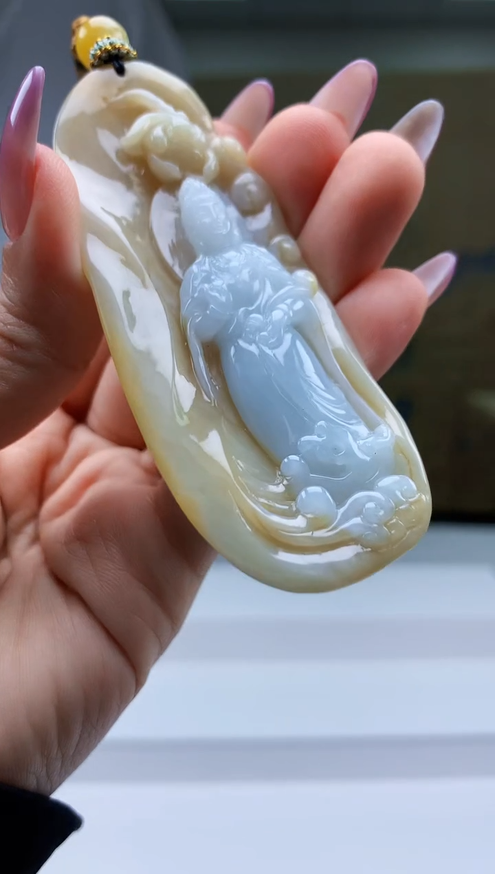 【闪购商品】定制翡翠未镶嵌5028ty-毛货挂件261