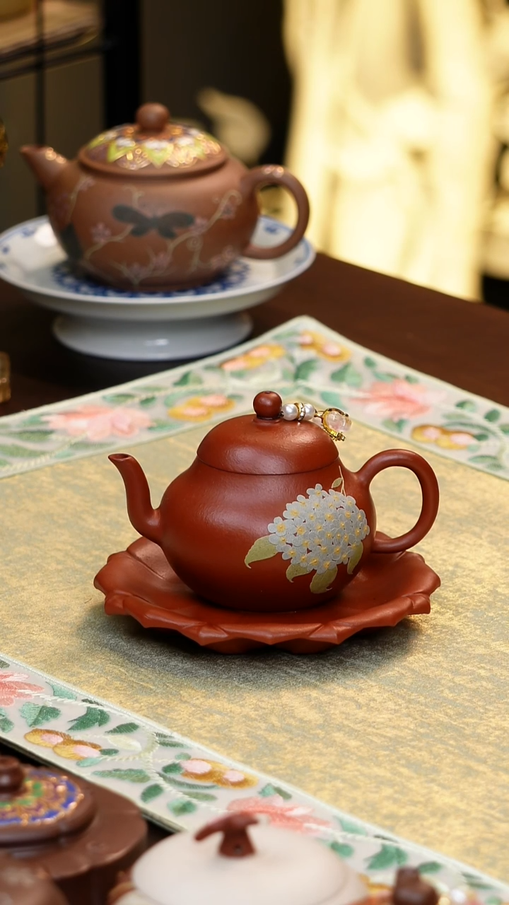 茶壶紫砂原矿紫砂手工杯子朱泥