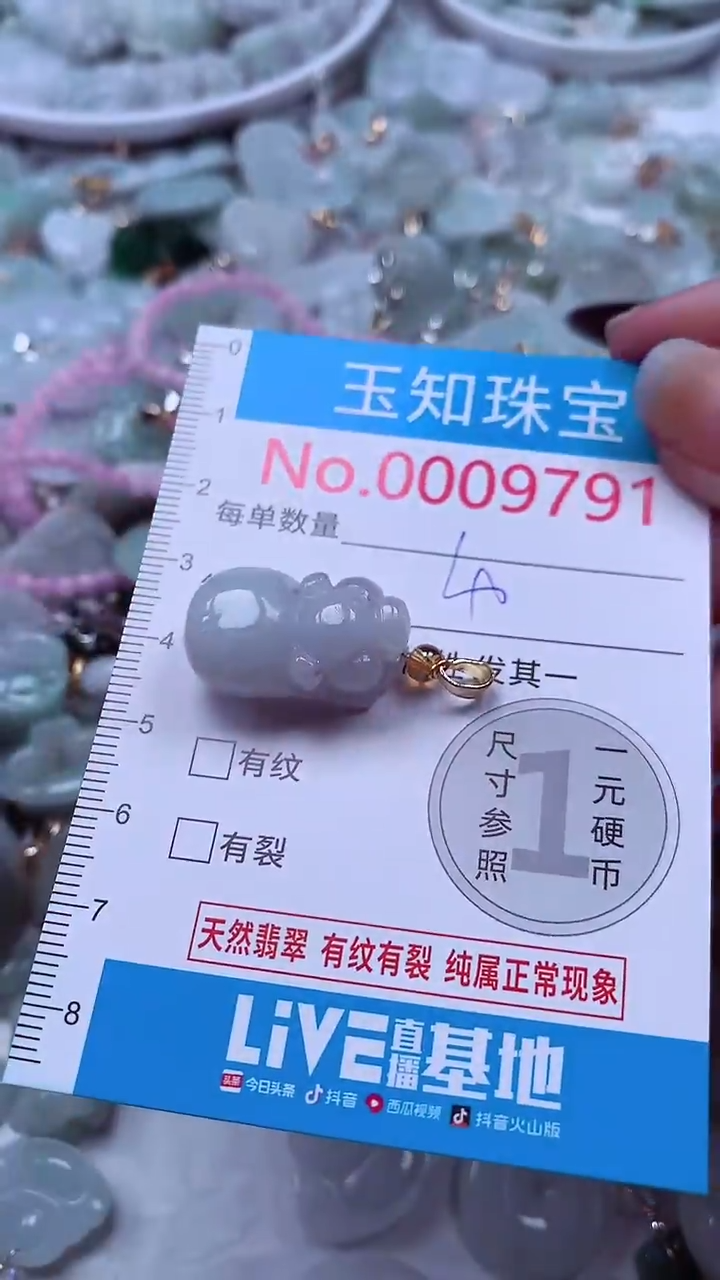 吊坠(不含链)未镶嵌翡翠9791