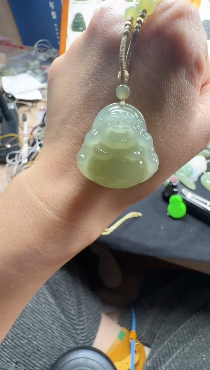 【闪购商品】和田玉颈饰未镶嵌30高冰佛公