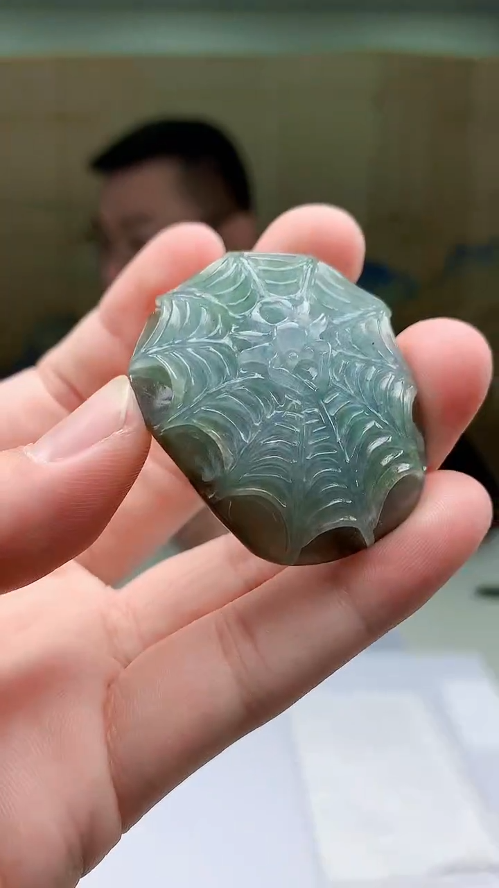【闪购商品】定制翡翠未镶嵌5152bb-毛货挂件68